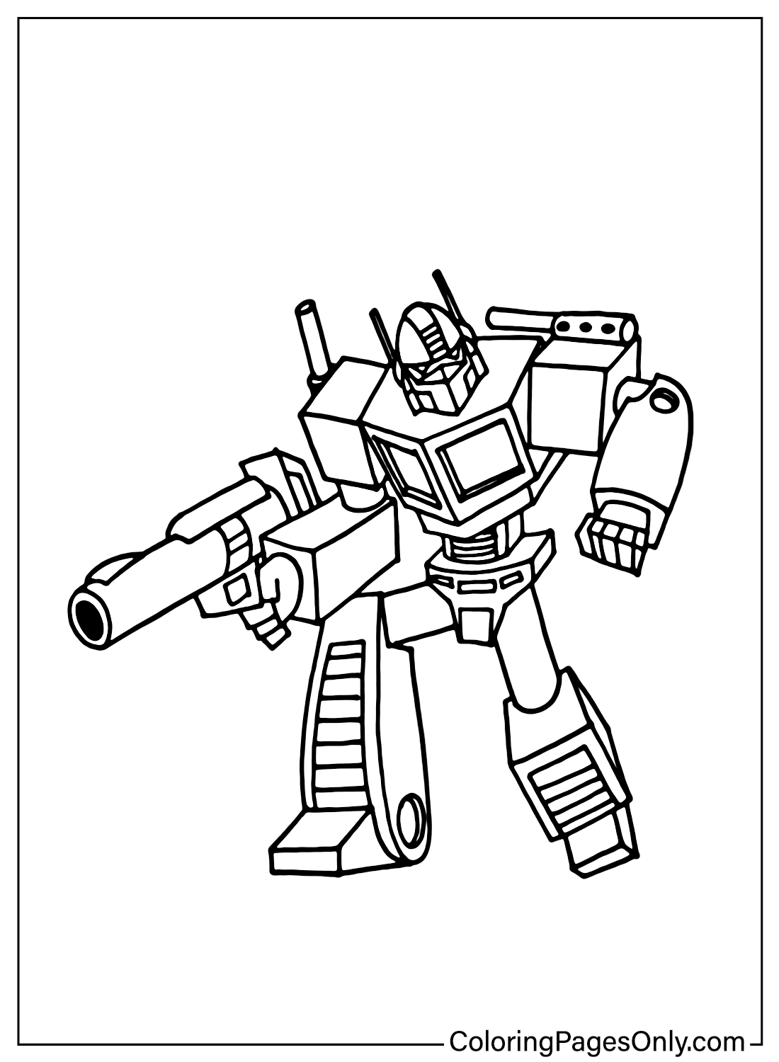 Coloring pages optimus prime