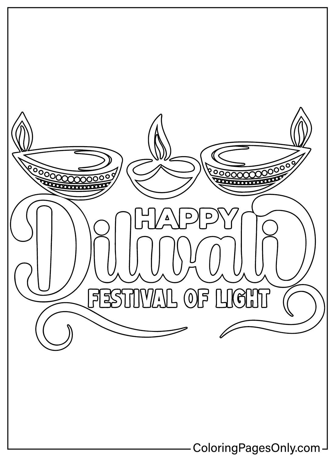 31 diwali coloring pages
