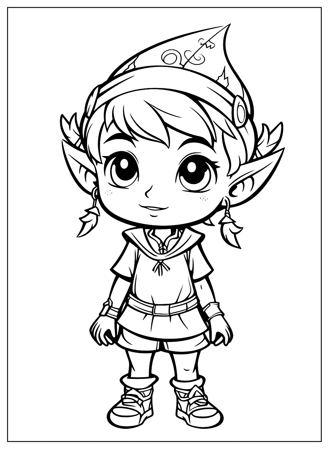 Elf coloring pages free