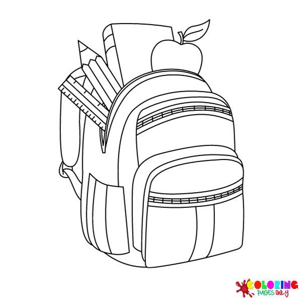 64 backpack coloring pages
