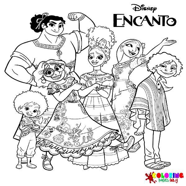 90+ encanto coloring pages