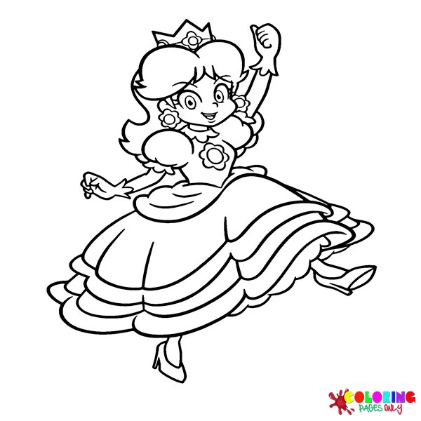 31 princess daisy coloring pages