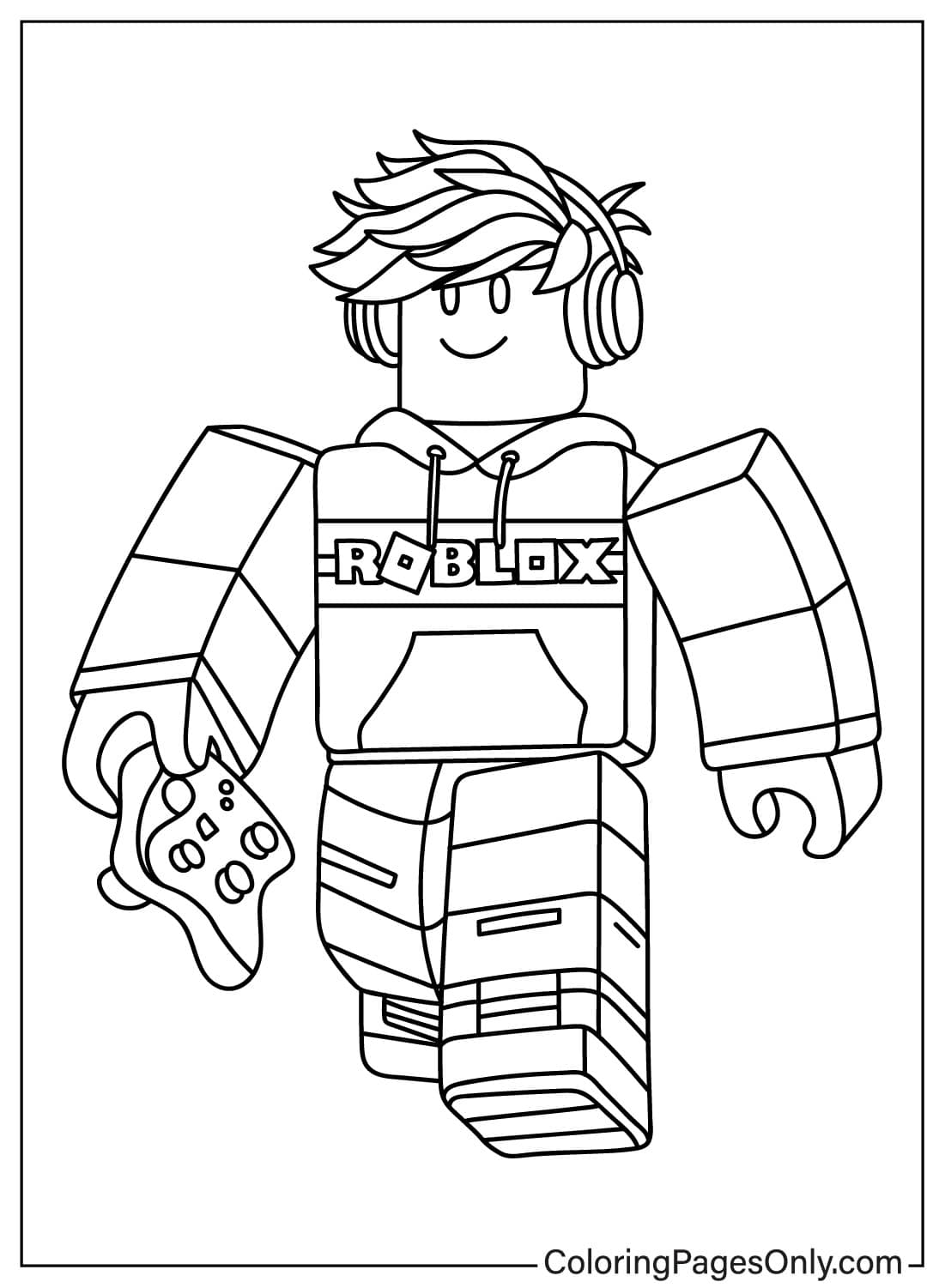 Roblox Colouring Pages For Adults Roblox Playing Game 1 