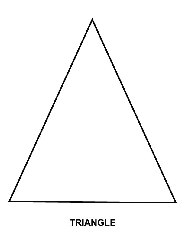 Triangles coloring pages download and print for free
