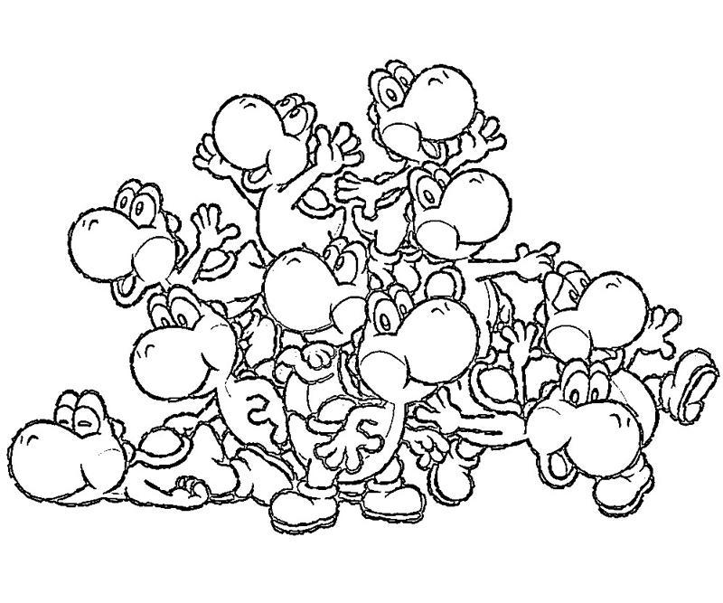 yoshi island coloring pages download and print for free