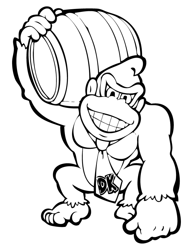 Hier gibt es immer die schönsten bilder zum ausmalen. Donkey kong coloring pages to download and print for free