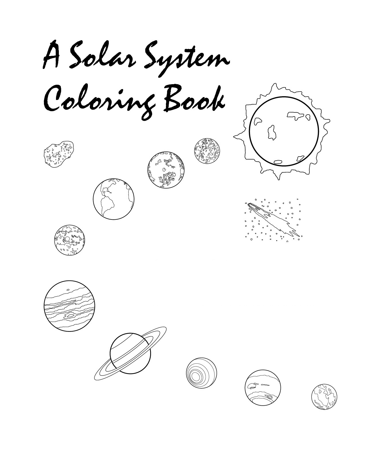 solar system coloring pages to download and print for free