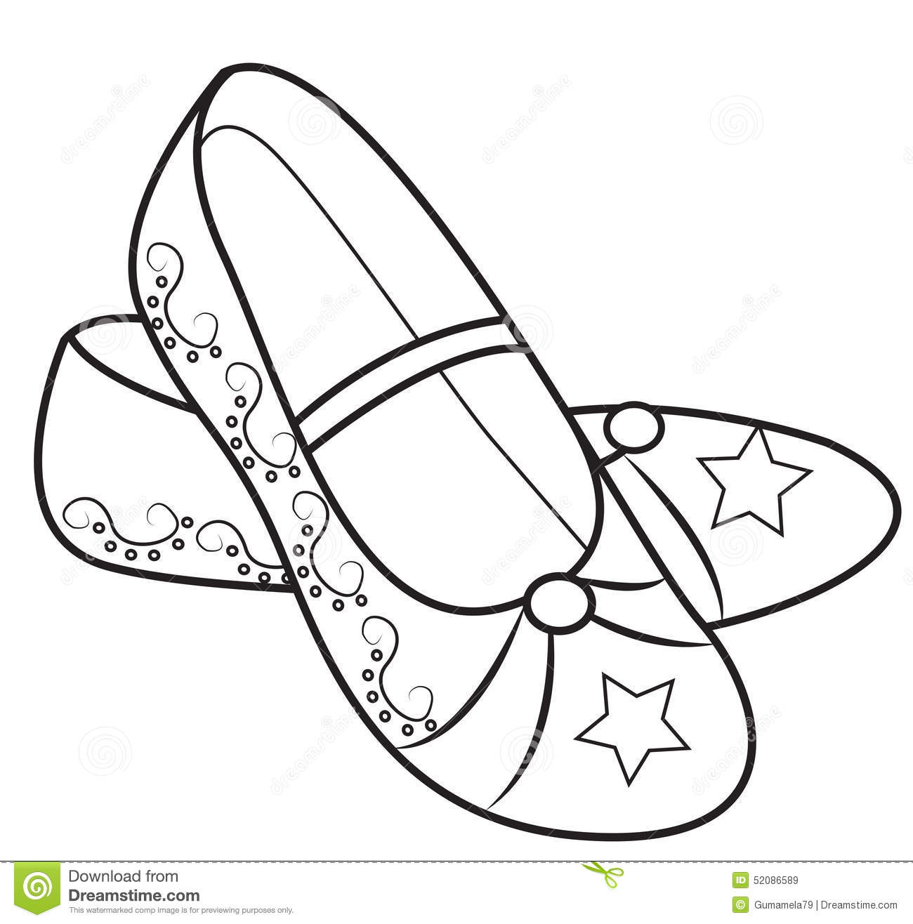 Shoe coloring pages to download and print for free