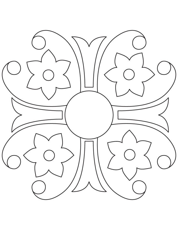 Free printable rangoli coloring pages. Rangoli coloring pages to download and print for free