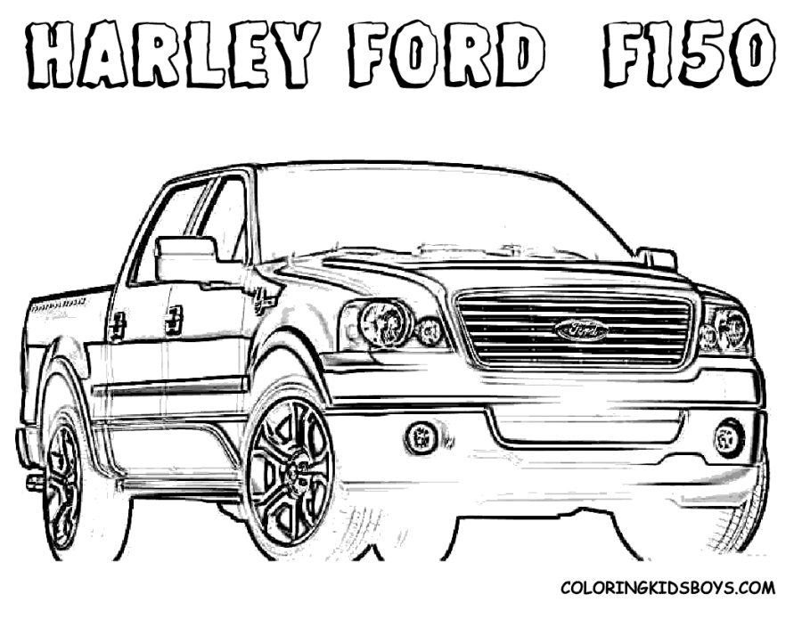 Ford f pickup truck coloring page truck coloring pages ford truck