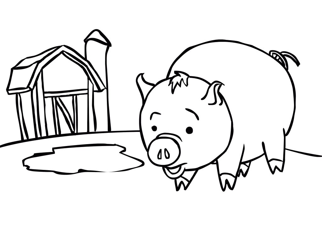 pigs and piglets coloring pages download and print for free