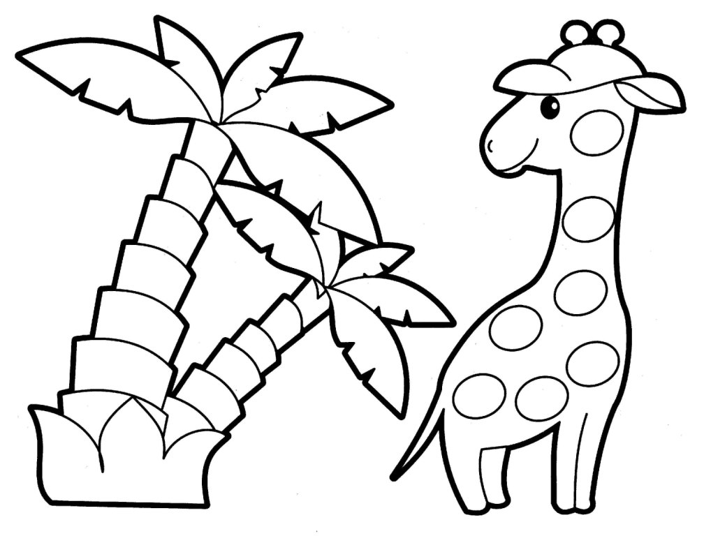 jungle animal coloring pages to download and print for free