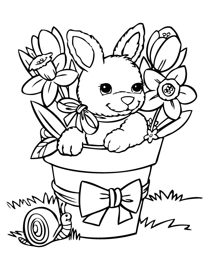 bunny rabbit coloring pages to download and print for free