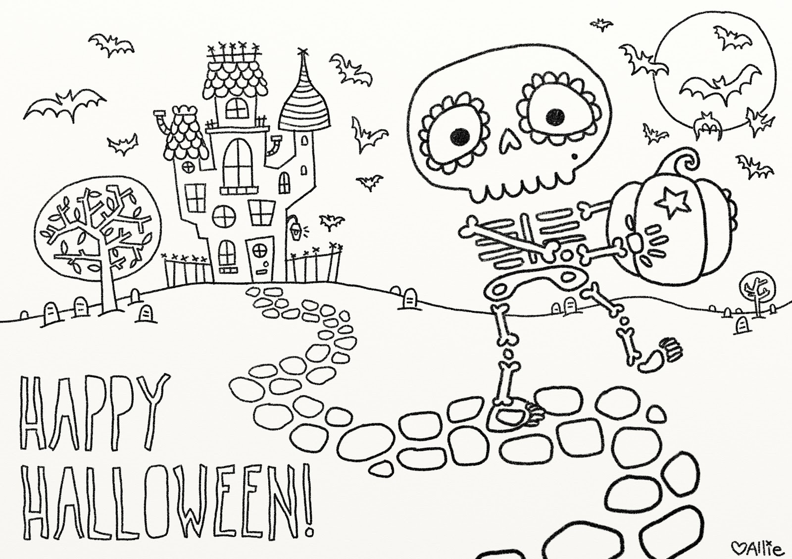Halloween coloring pages to download and print for free