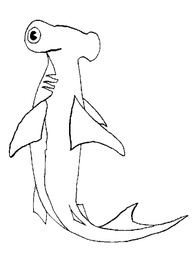 Free printable coloring pages sharks