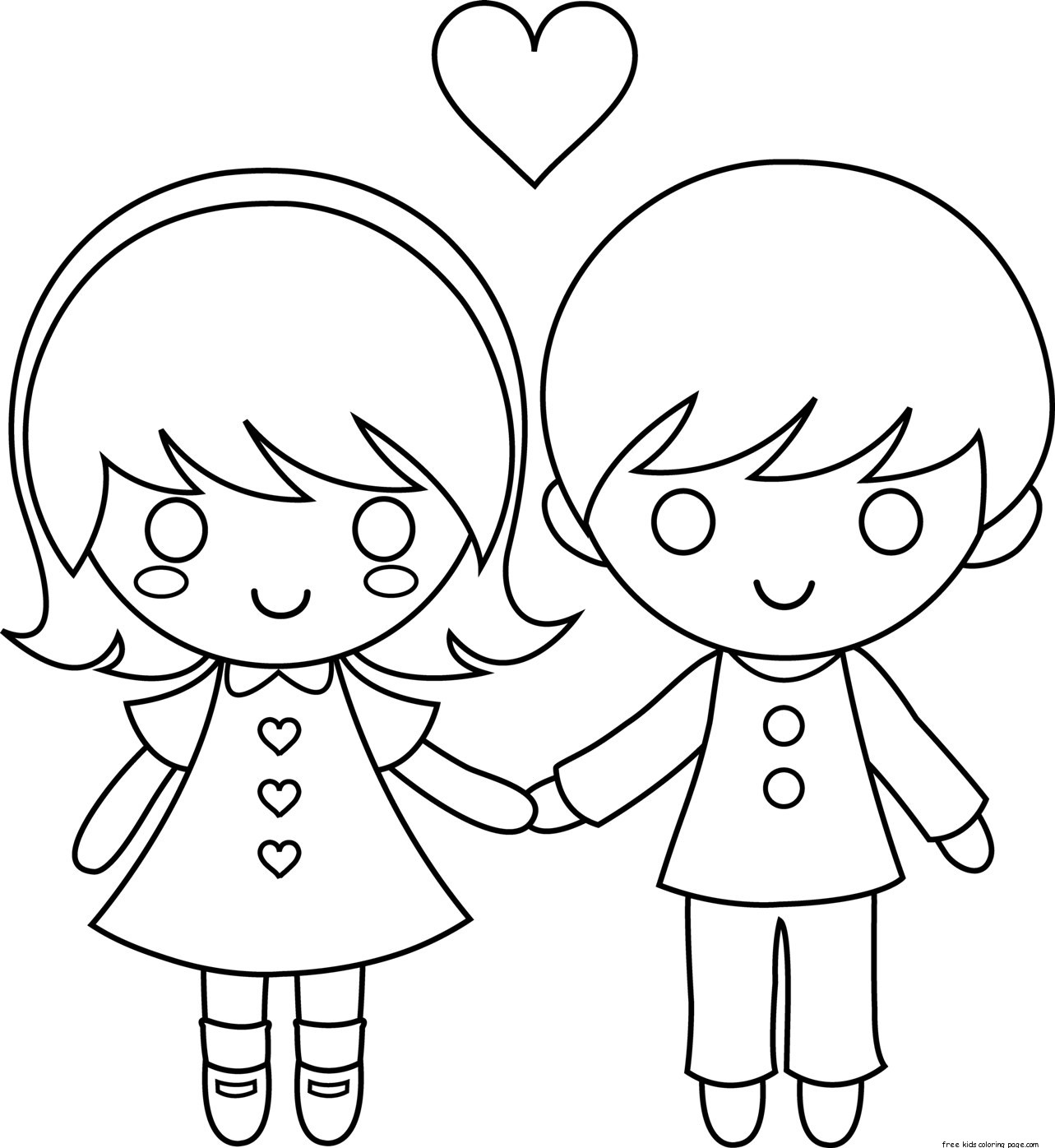 Couple coloring pages to download and print for free