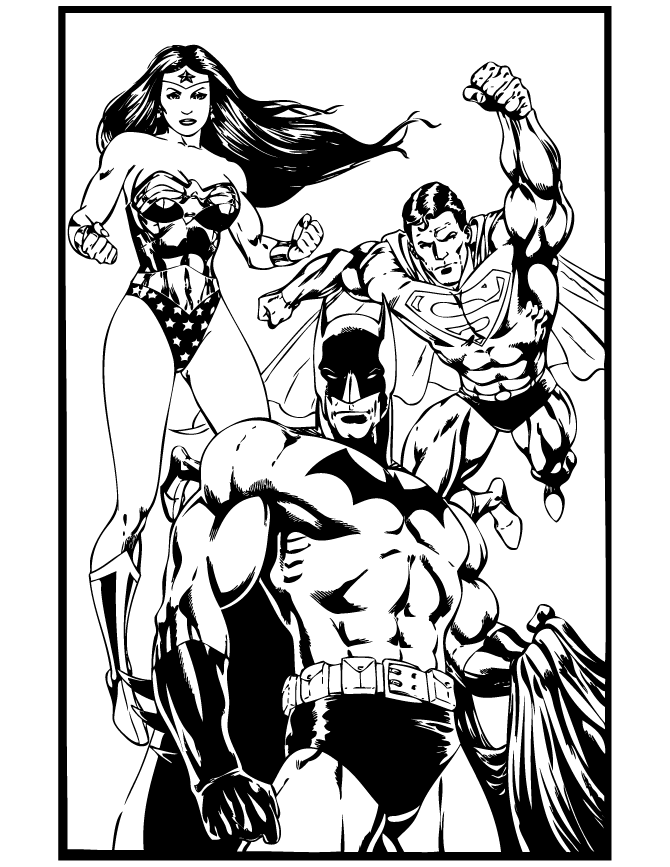 dc superhero coloring pages download and print for free