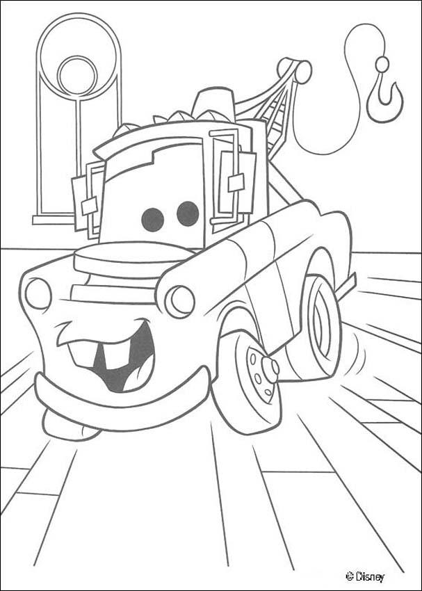 mater from cars coloring pages download and print for free