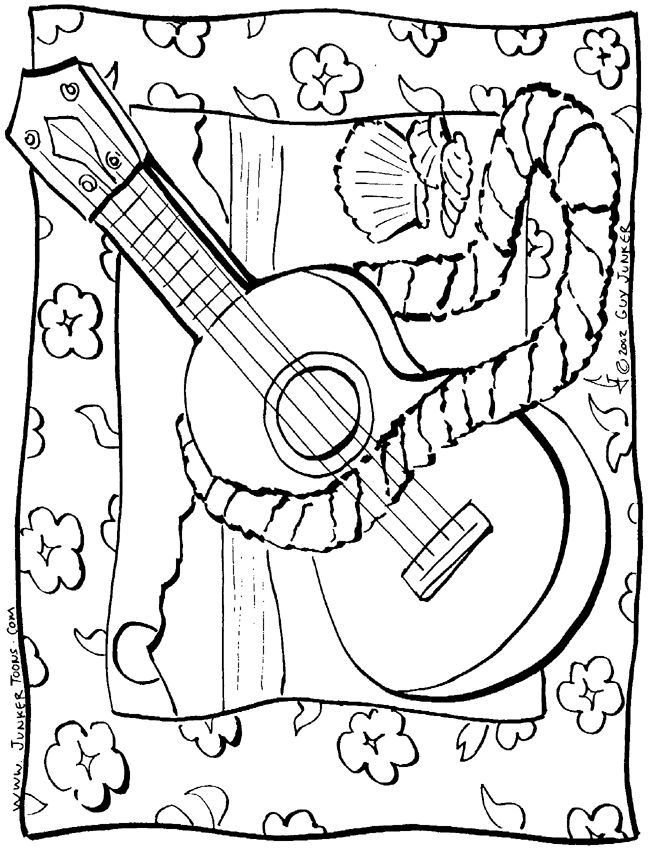 Hawaiian coloring pages for kids coloring pages
