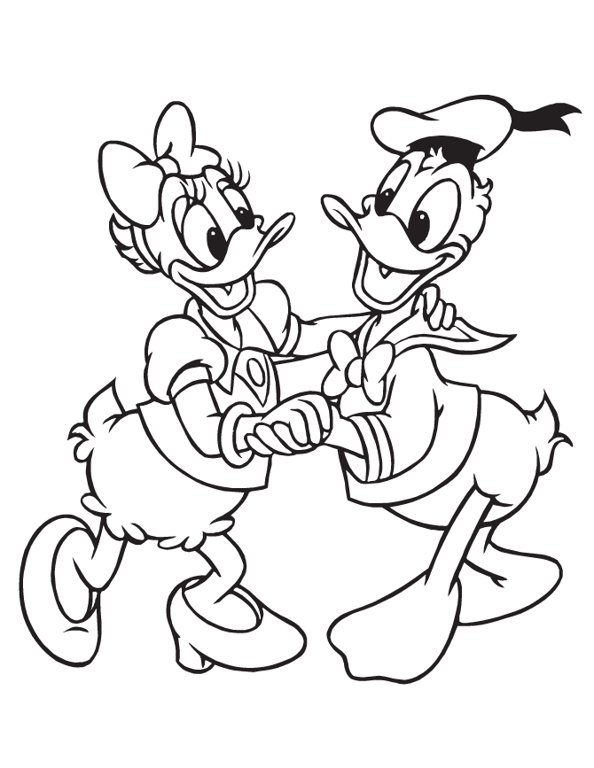 Daisy duck coloring pages to download and print for free