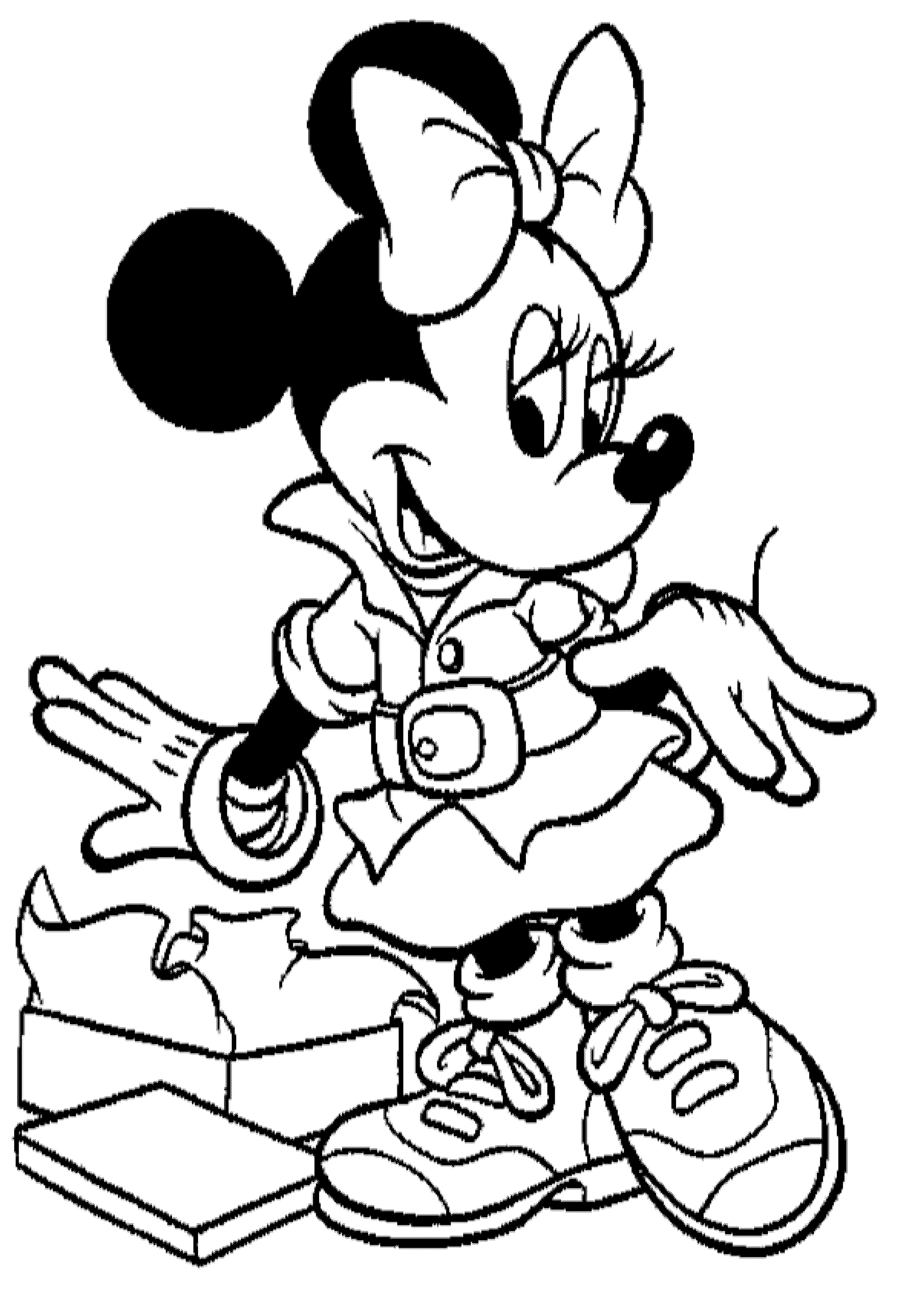 disney minnie mouse coloring pages download and print for free