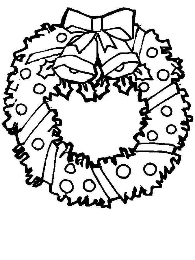 wreath coloring pages download and print for free
