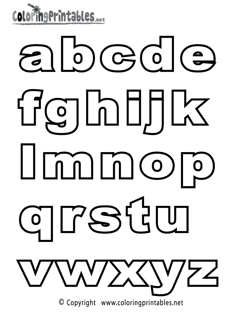 a z alphabet coloring pages download and print for free