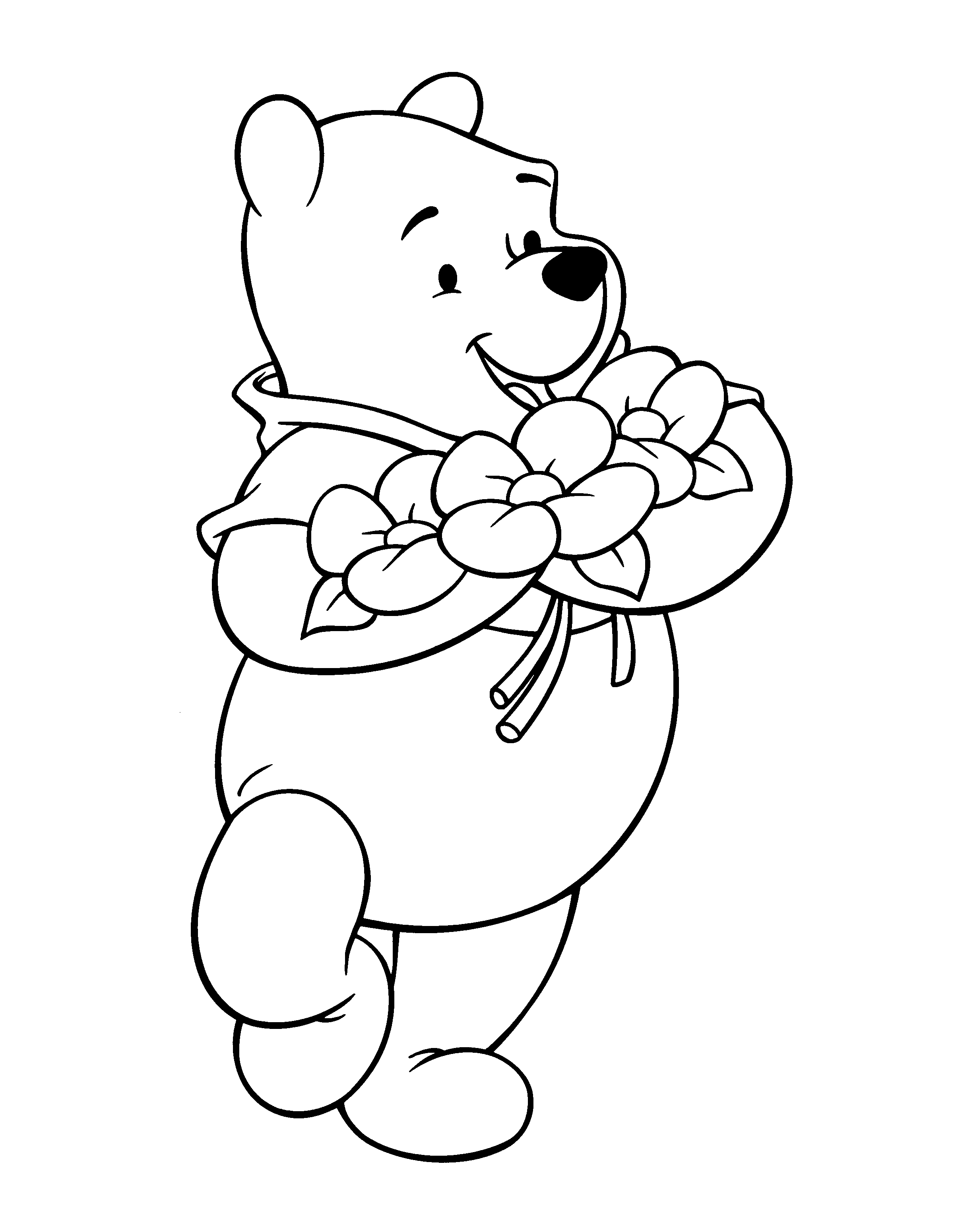 Pooh bear coloring pages to download and print for free