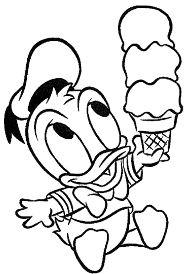 Donald duck coloring pages to download and print for free