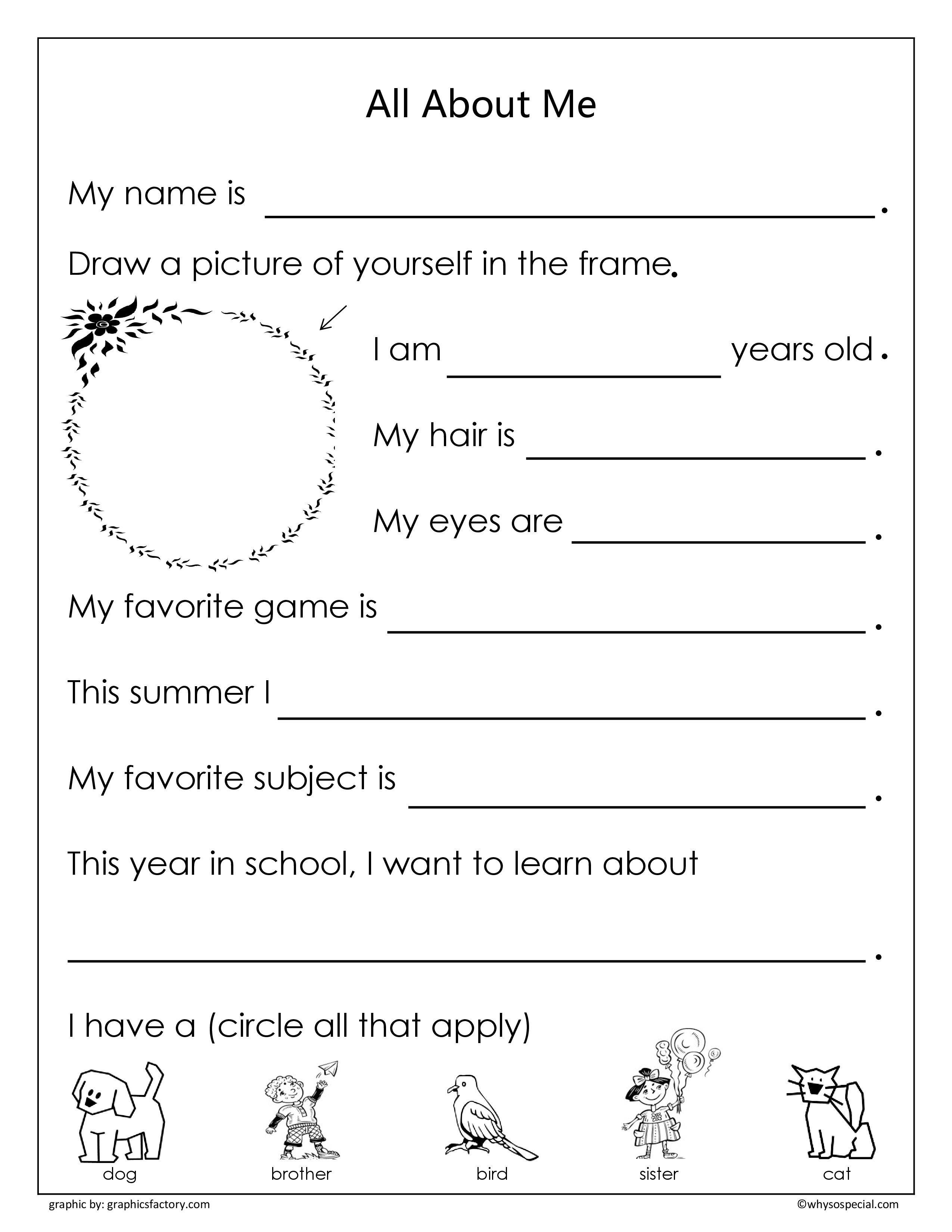 Show the educators in your life how much you appreciate all that they do with these super cute coloring pages that you can share on social media. All about me coloring pages to download and print for free