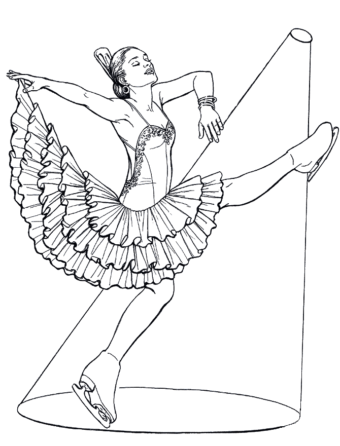figure skater coloring pages to download and print for free
