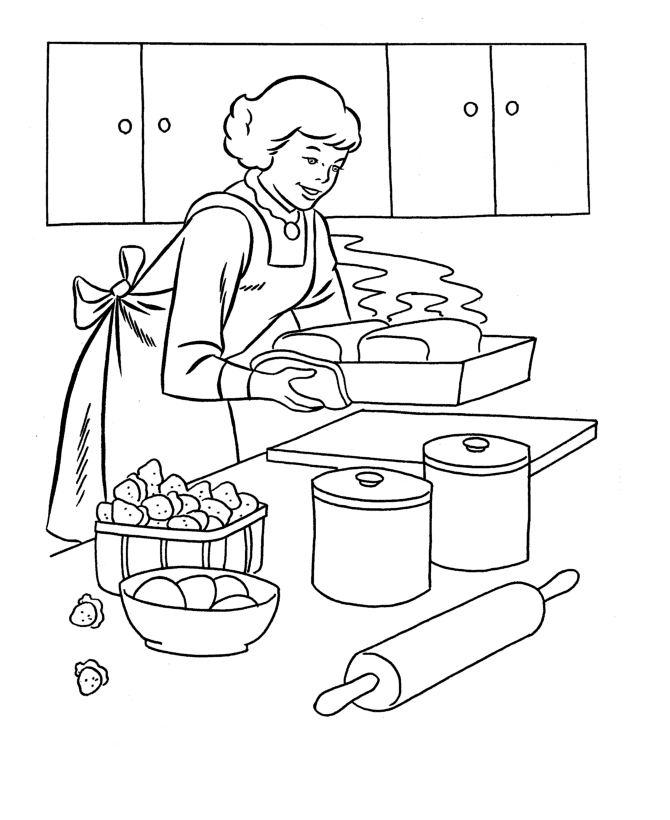 cooking coloring pages to download and print for free