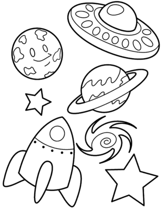 Solar system coloring pages to download and print for free