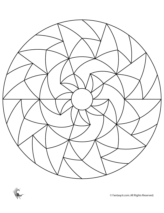 simple mandala coloring pages download and print for free