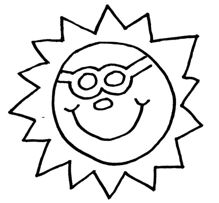 sun coloring pages to download and print for free