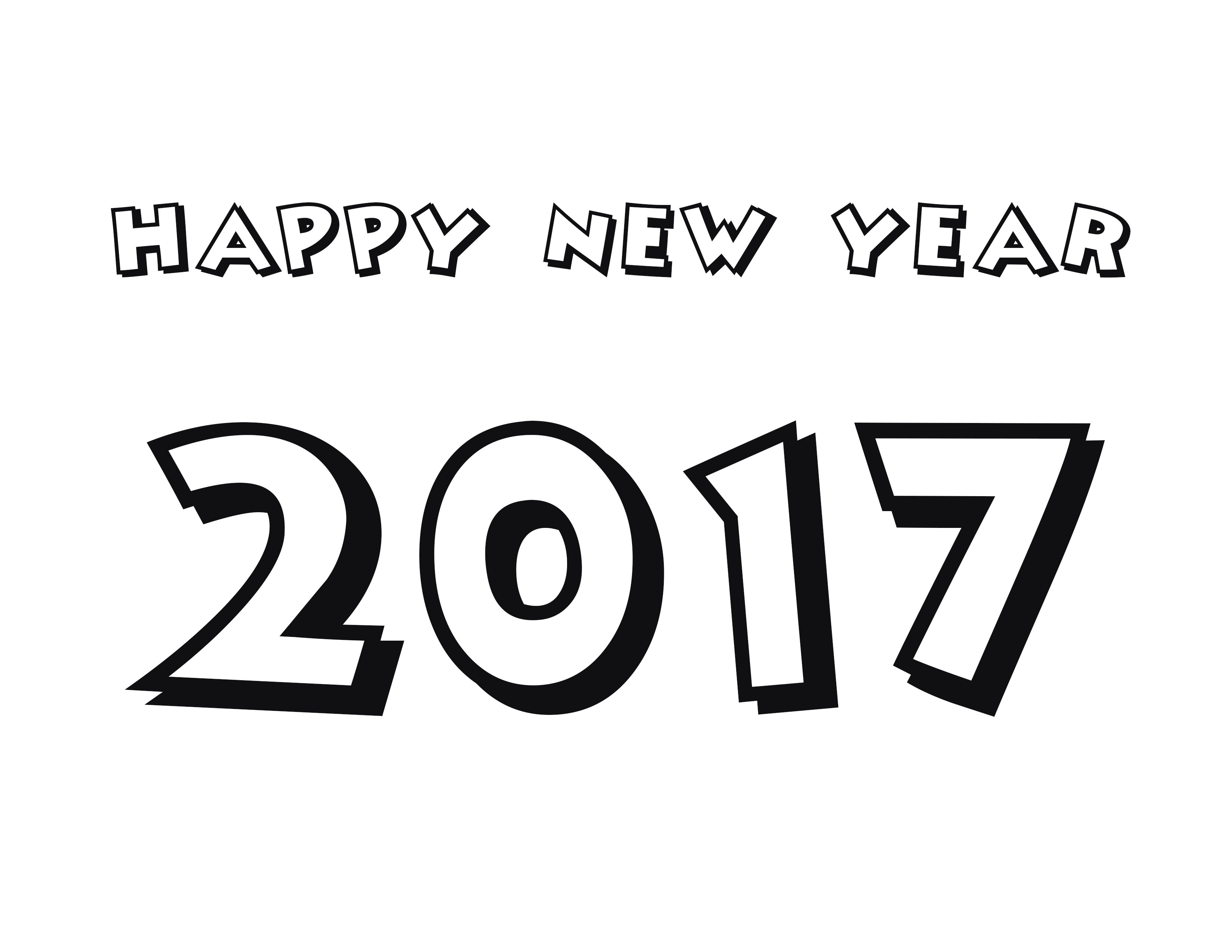 happy new year 2017 coloring pages to download and print for free