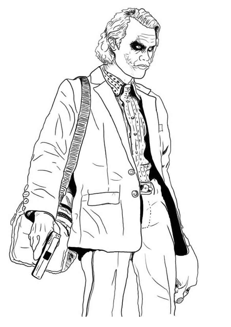 joker coloring pages to download and print for free