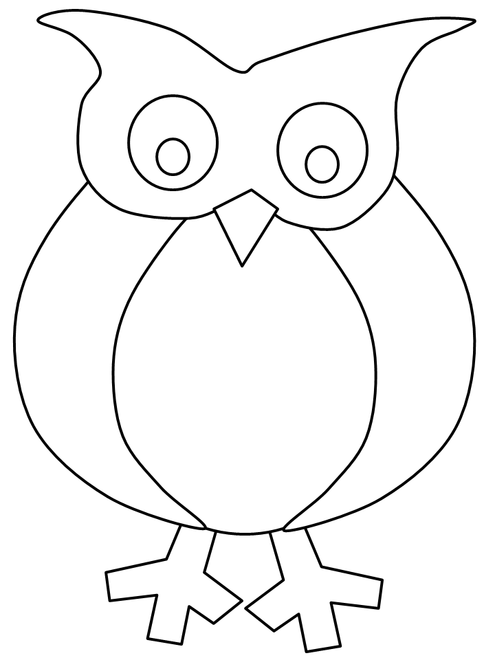 owls coloring pages to download and print for free