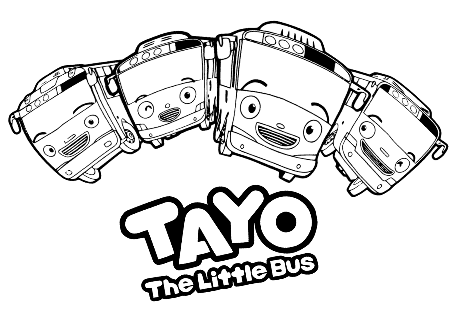 They are all free to print, and the kids will love coloring them in. Tayo Coloring Pages to download and print for free