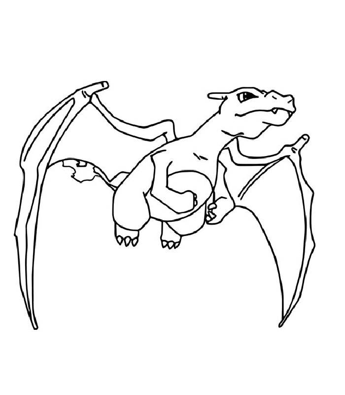 Charizard coloring pages (free printable pdf)