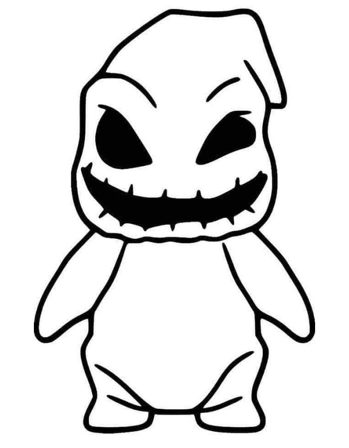 Ghostface image coloring page
