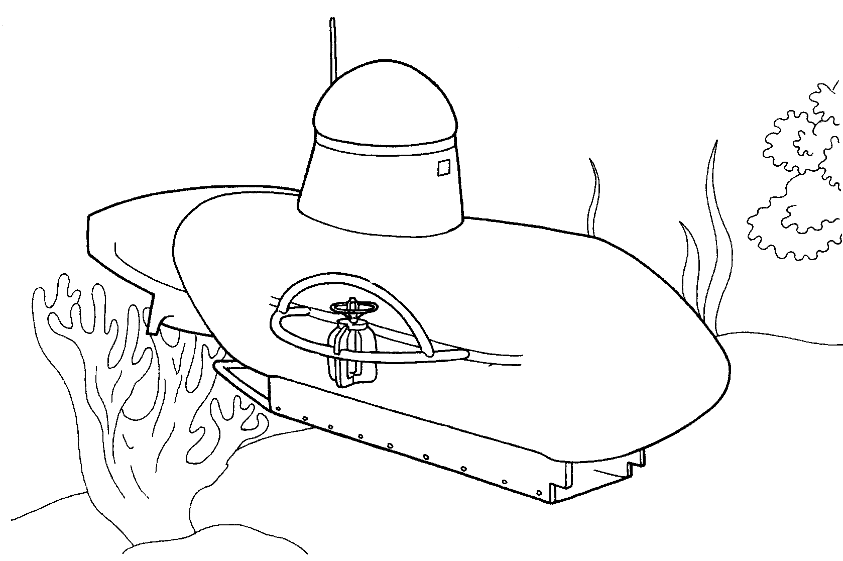 These spring coloring pages are sure to get the kids in the mood for warmer weather. Coloring Page Submarine