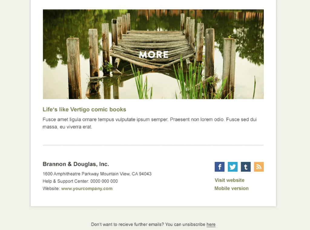 We’ve gathered a few free choices you can use for your email newsletter. Top 30 Free Paid Mailchimp Email Templates 2020 Colorlib Pembangun Laman Web