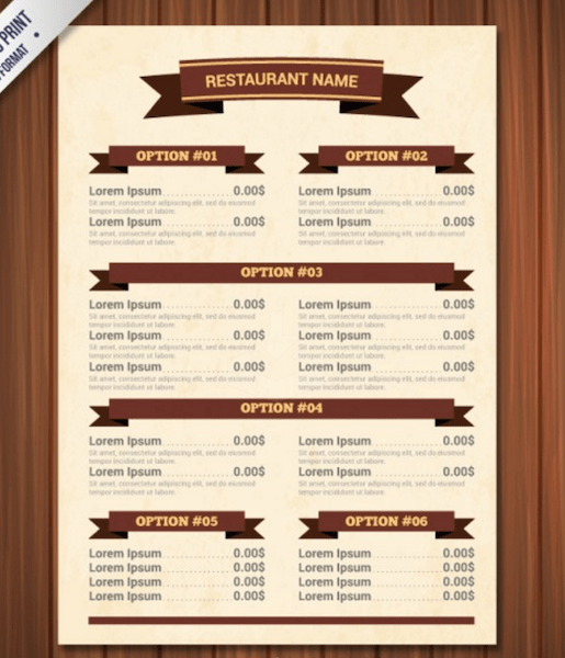 Top 42 Free Restaurant Menu Psd Templates Mockups 2020 Colorlib