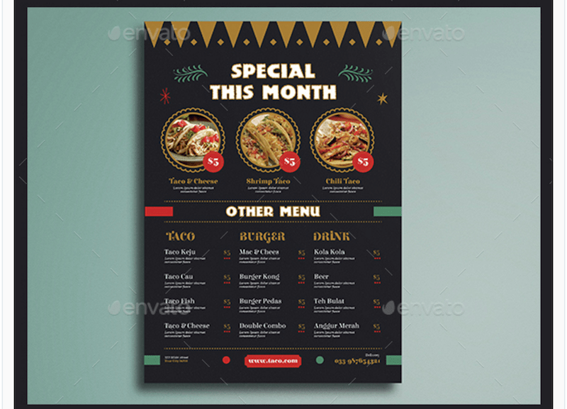 Top 42 Free Restaurant Menu Psd Templates Mockups 2020 Colorlib