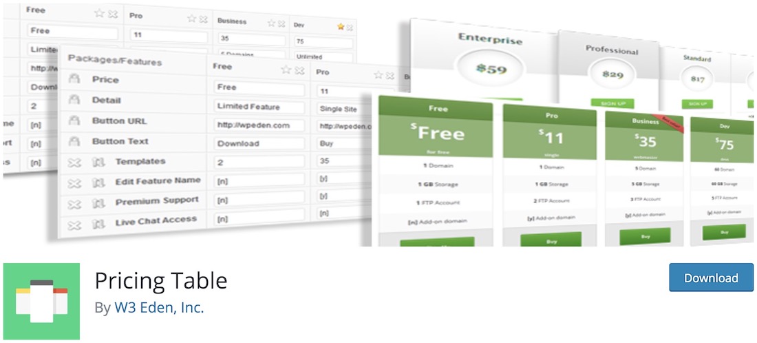Install responsive pricing table plugin for wordpress in just 2 minutes. The Best WordPress Pricing Table Plugins for 2020 - Colorlib