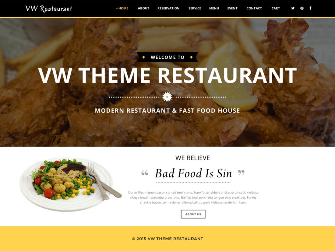 Awesome free wordpress themes for your restaurant business! 23 Free Restaurant WordPress Themes 2020 - Colorlib