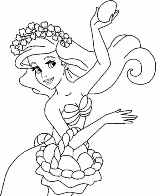 Ariel Coloring Pages – 008