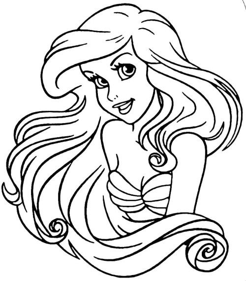 Ariel Coloring Pages – 020