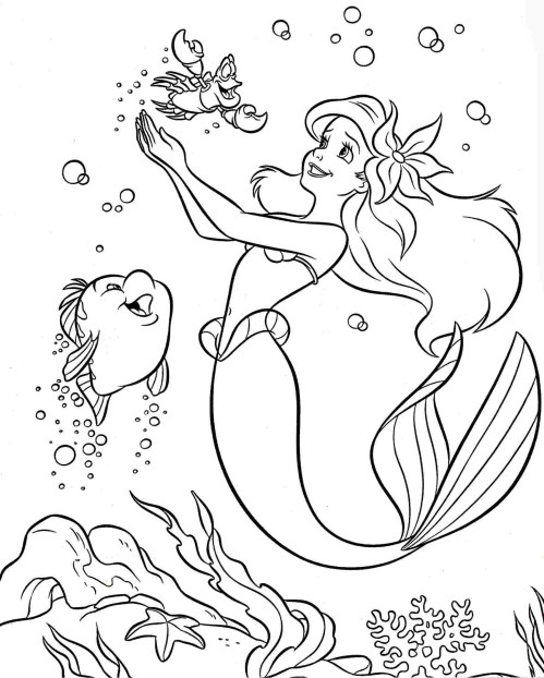 Ariel Coloring Pages – 027